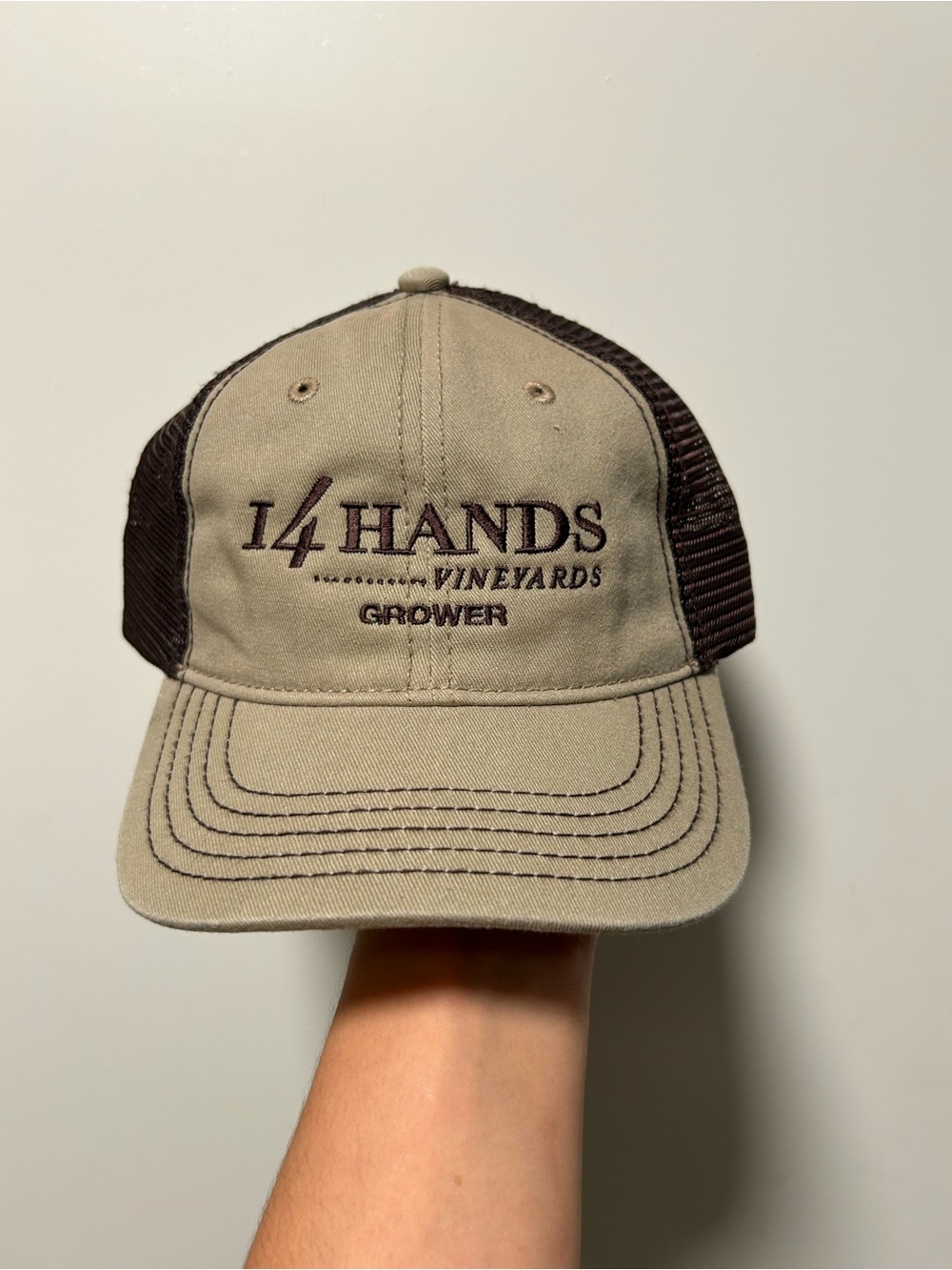 Grower Trucker Hat - Tan & Brown